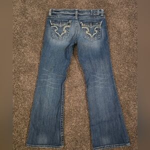Women's Big Star Blue Jeans with Embellished Pockets